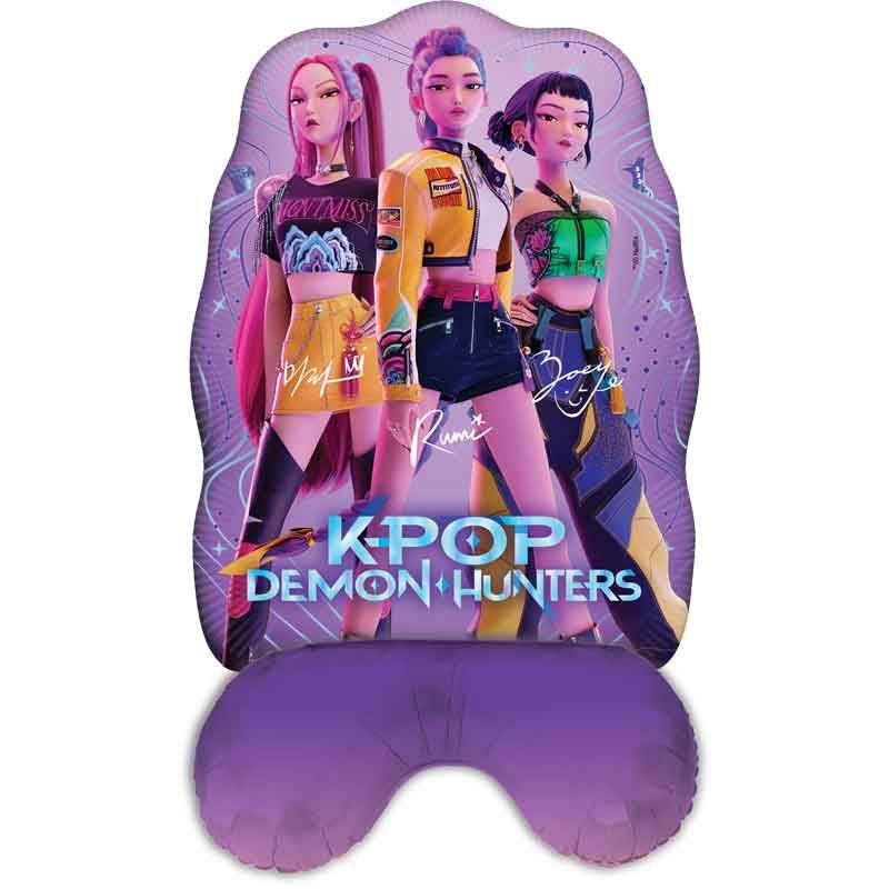 K-pop Demon Hunters Standing Shaped Air Fill Foil Balloon (52 x 82.5 cm) - Anilas UK