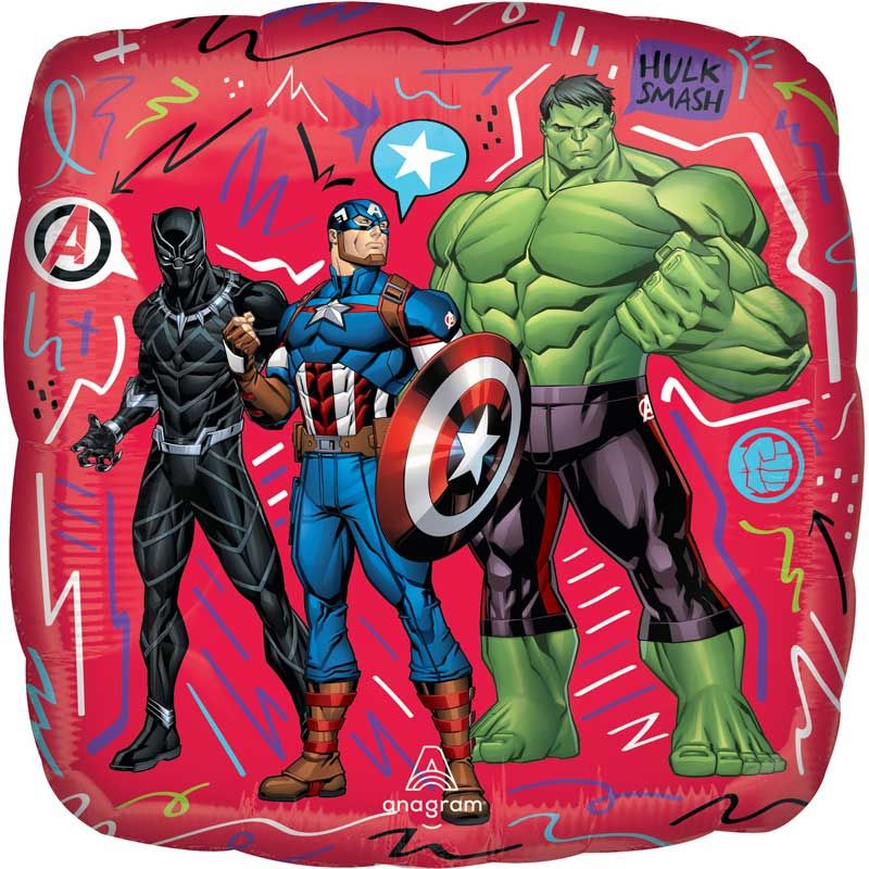 Avengers Square Foil Balloon 43cm - Anilas UK