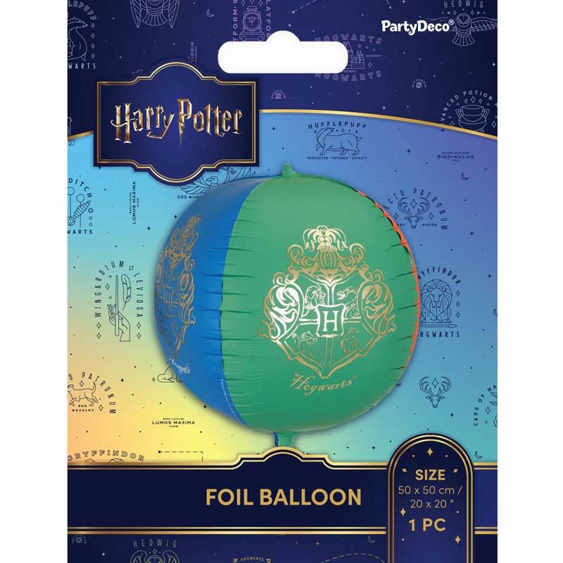Harry Potter Hogwarts Crest Sphere Foil Balloon 50x50cm