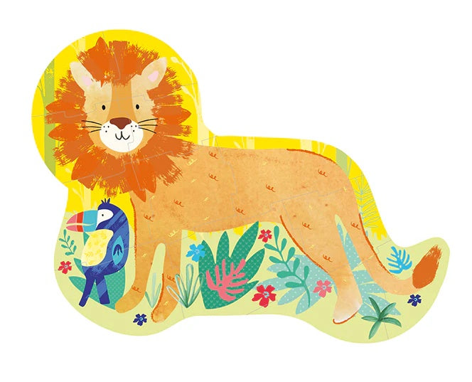 Floss & Rock Lion 12 Piece Chunky Jigsaw Puzzle - Anilas UK