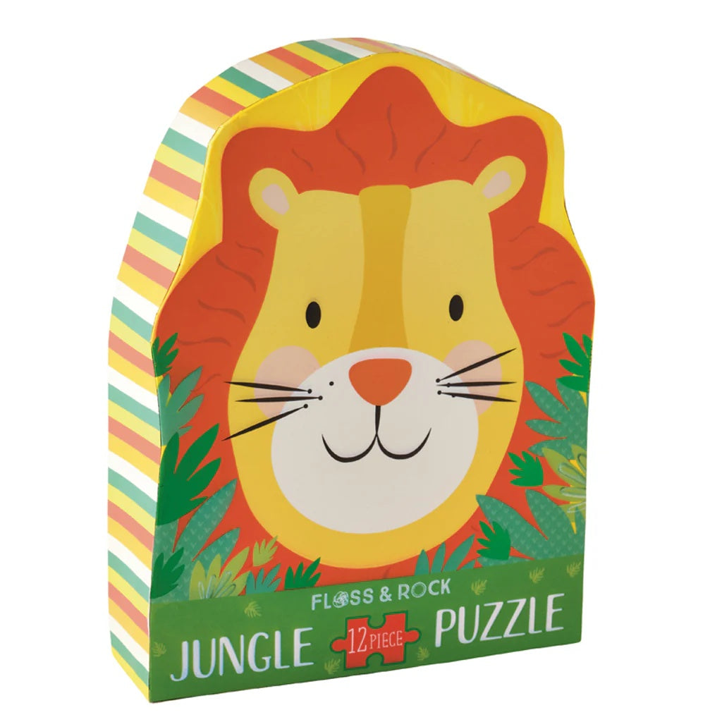 Floss & Rock Lion 12 Piece Chunky Jigsaw Puzzle - Anilas UK
