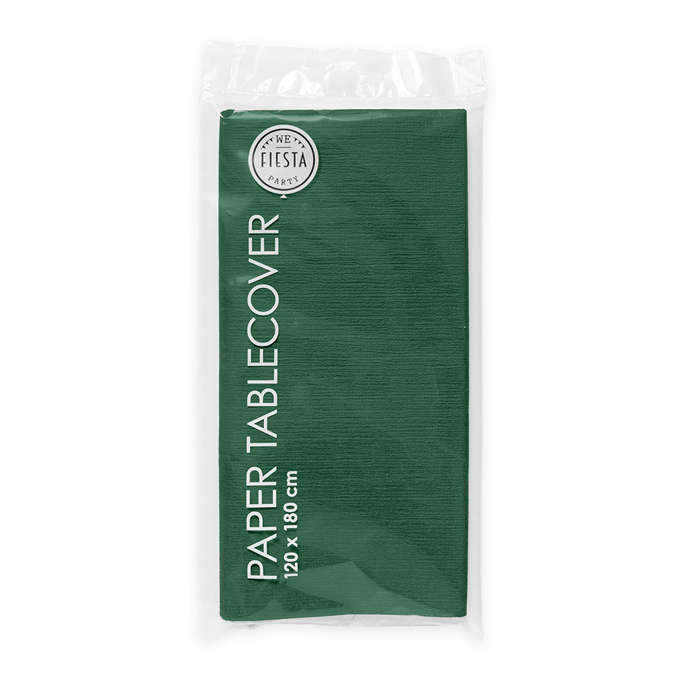 Dark Green Paper Tablecover (120 x 180 cm)
