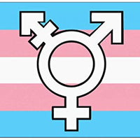 Transgender Symbol Premium Quality Flag (5ft x 3ft) - Anilas UK