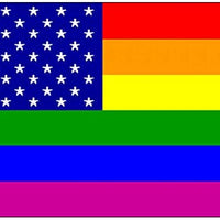 Rainbow USA Premium Quality Flag (5ft x 3ft) - Anilas UK