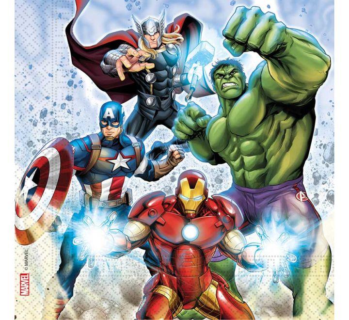 Marvel Avengers Napkins (Pack of 20) - Anilas UK