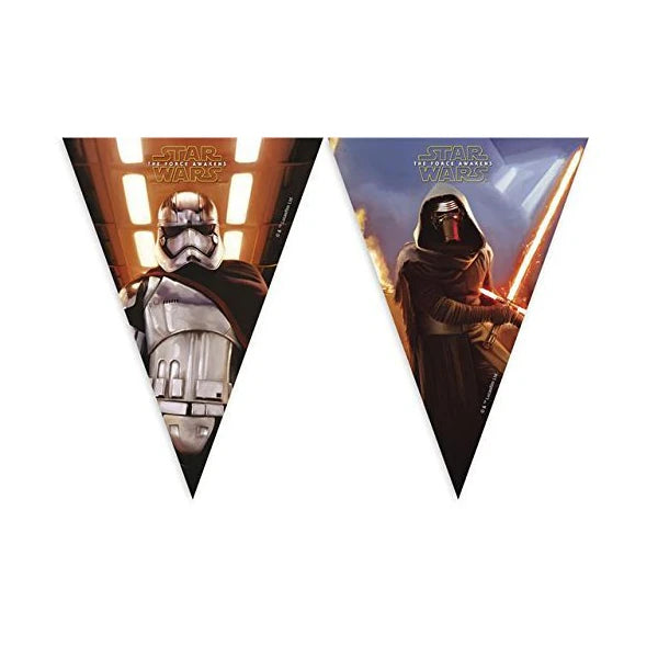 Star Wars The Force Awakens Plastic Flag Banner