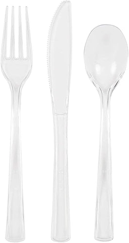 18pc Assorted Clear Cutlery - Anilas UK