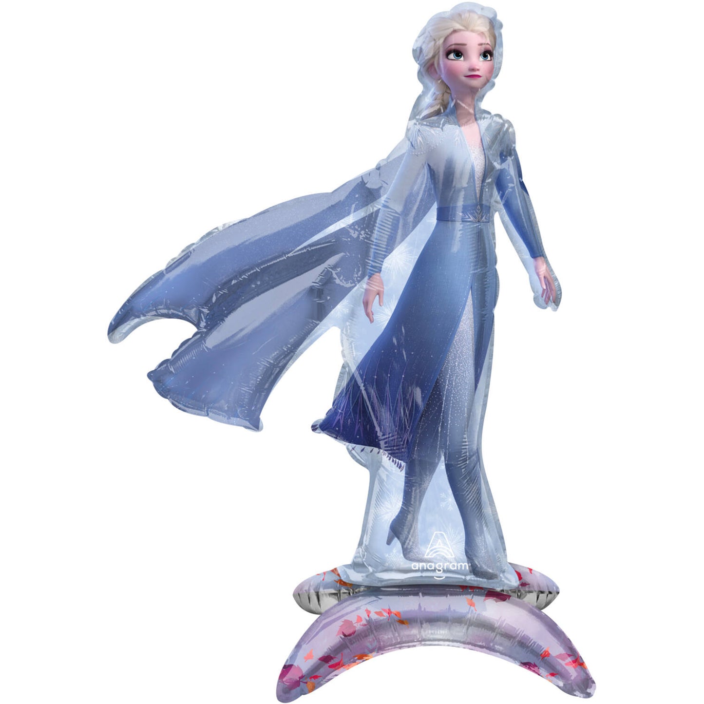 Frozen II Elsa UltraShape Floor Standing Foil Balloon 48 x 63 cm - Anilas UK