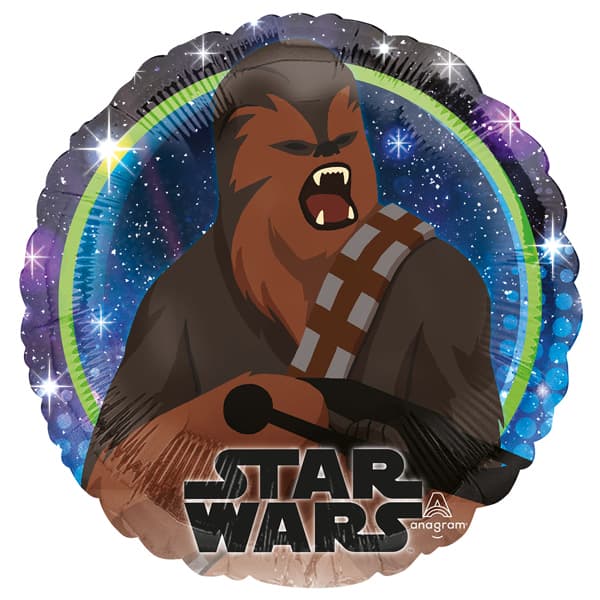 Star Wars Chewbacca Foil Birthday Party Balloon (43cm) - Anilas UK