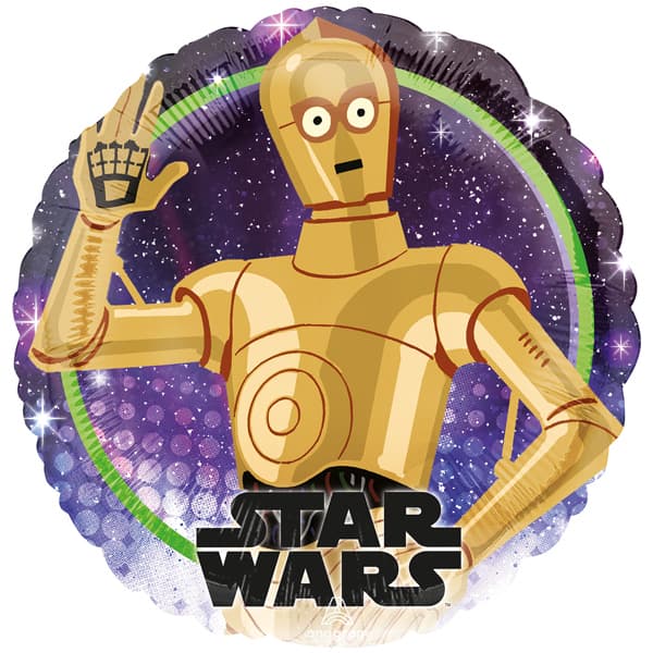 Star Wars C-3PO Foil Birthday Party Balloon (43cm) - Anilas UK