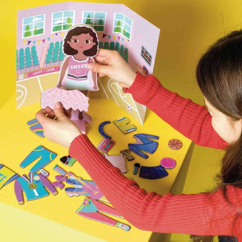 Wooden Magnetic Dress Up Doll - Zoey - Anilas UK