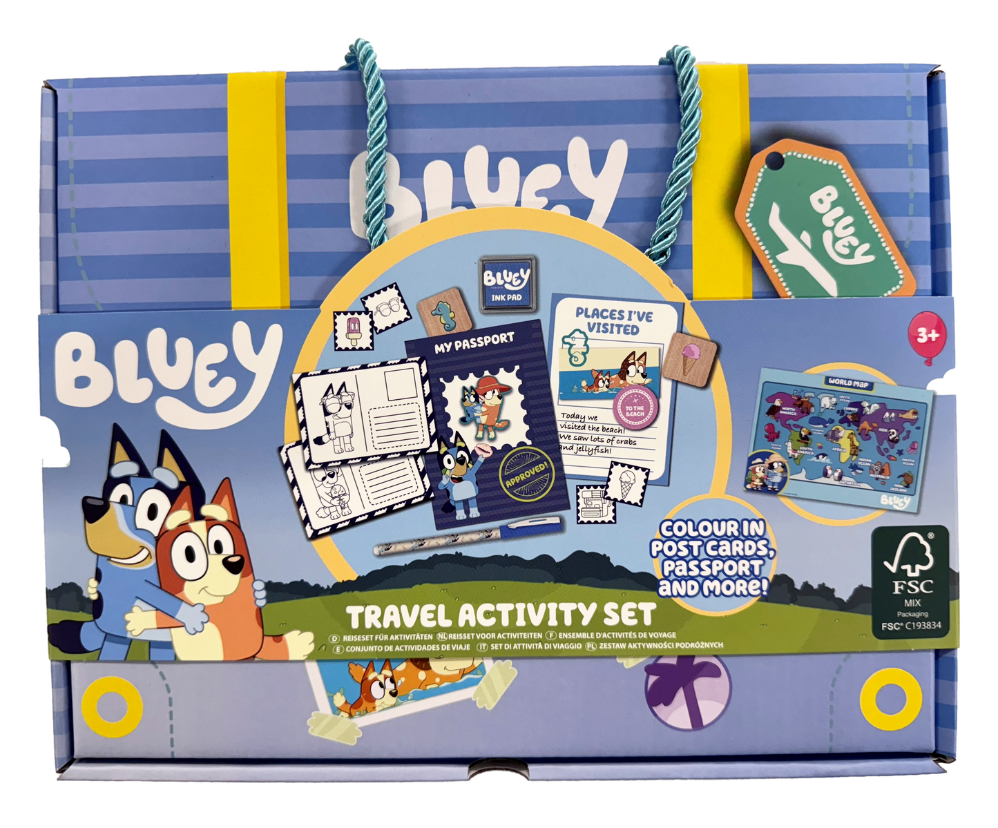 Bluey travel activity set