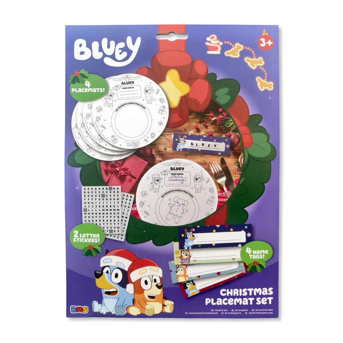Bluey Christmas Placemat Set - Anilas UK