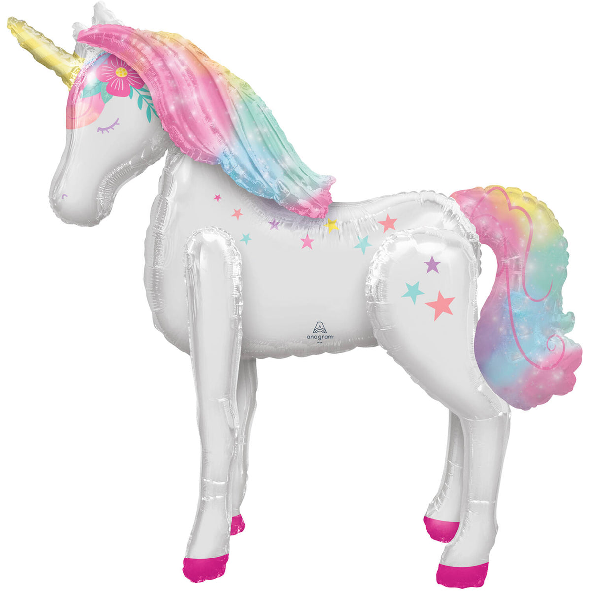 Enchanting Unicorn - Shape Foil Balloon - 106 x 116 cm