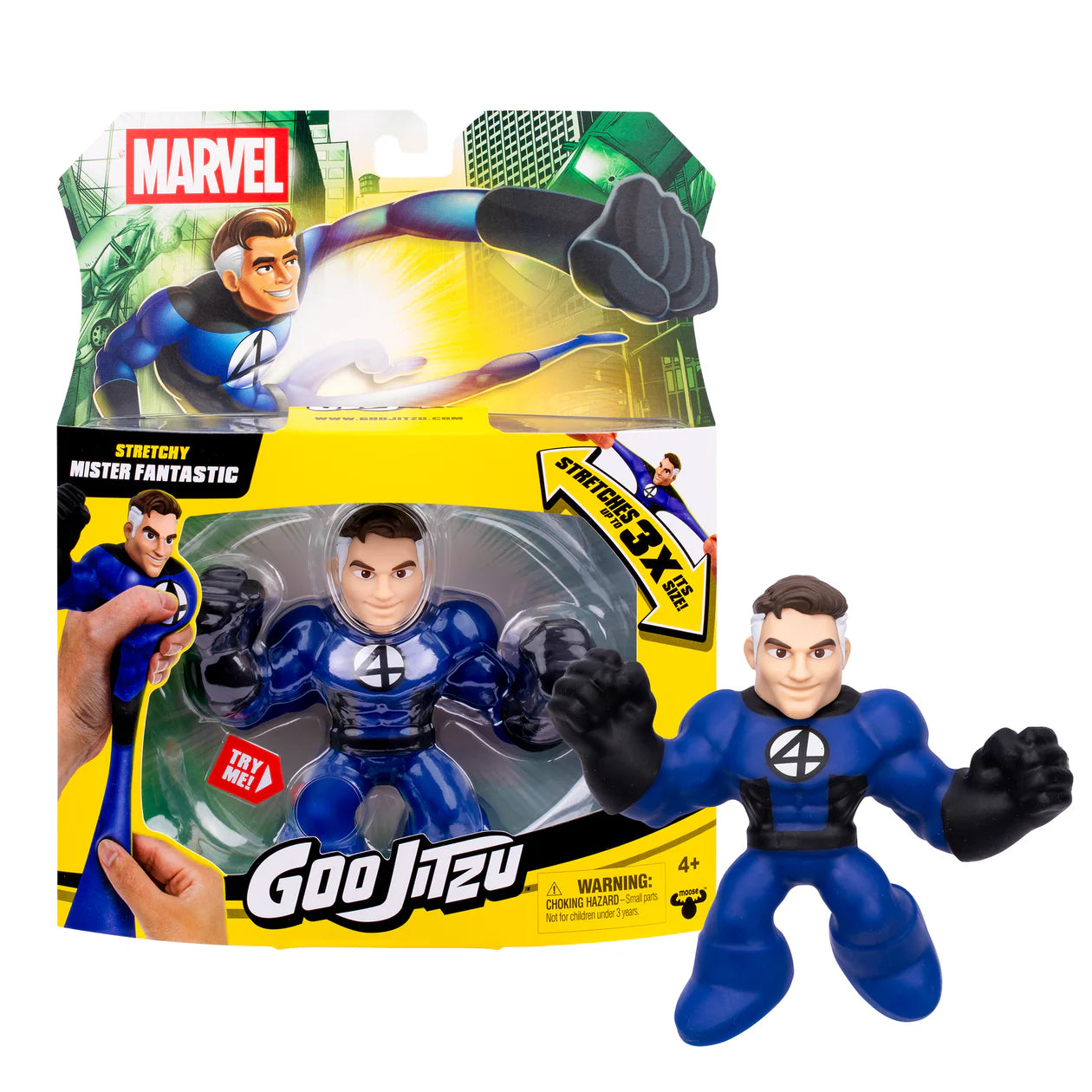 Goo Jit Zu - Avengers Mister Fantastic Stretchy Action Figure Toy