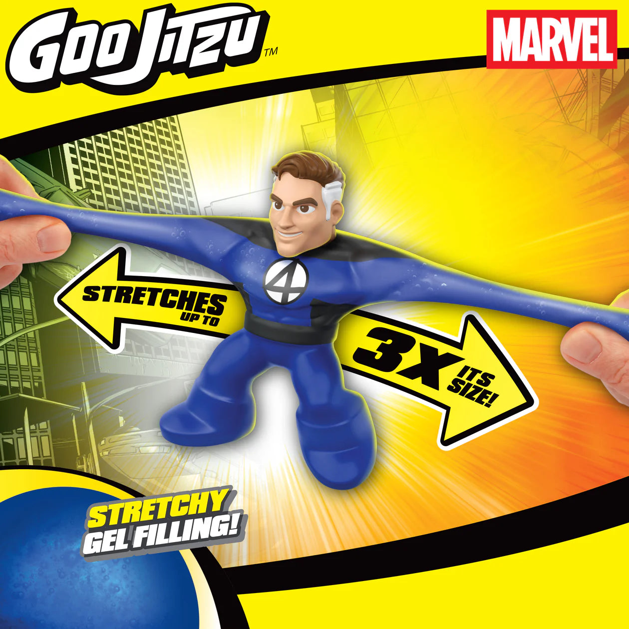 Goo Jit Zu - Avengers Mister Fantastic Stretchy Action Figure Toy