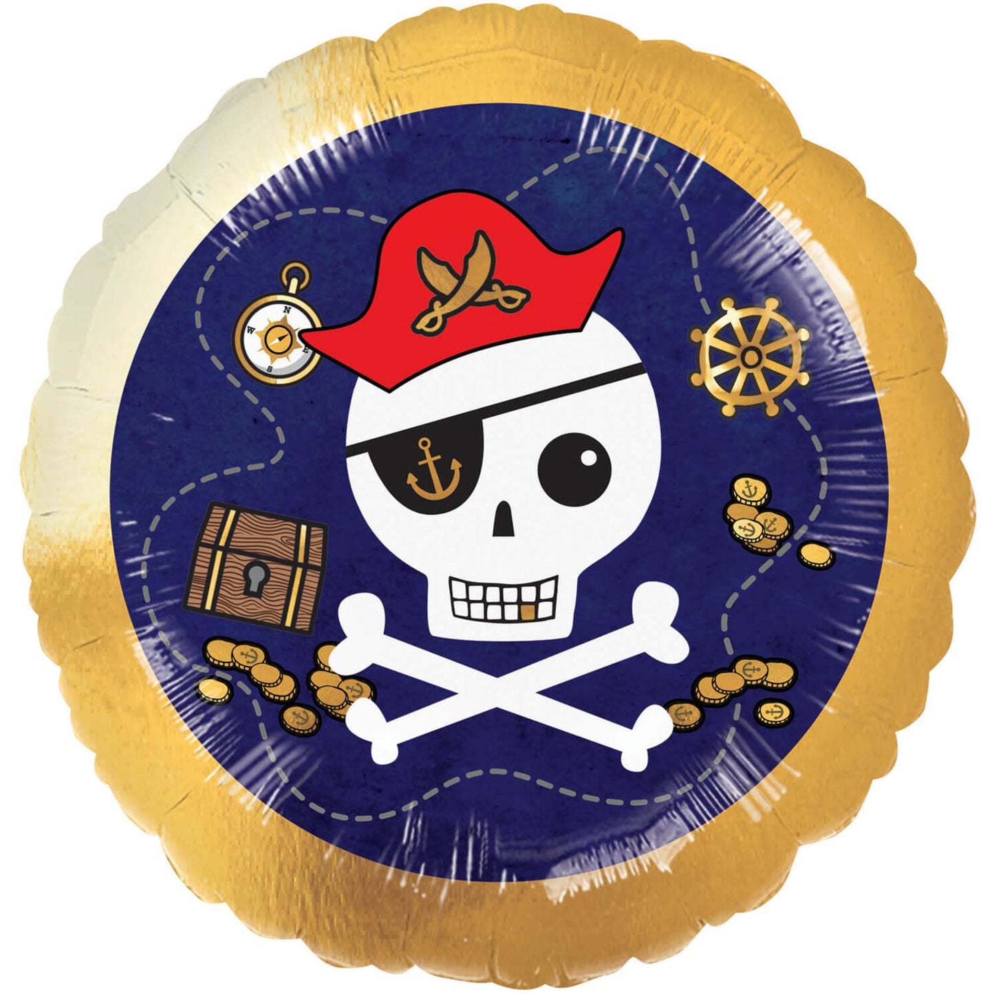 Pirates Map Standard Foil Balloon 43cm