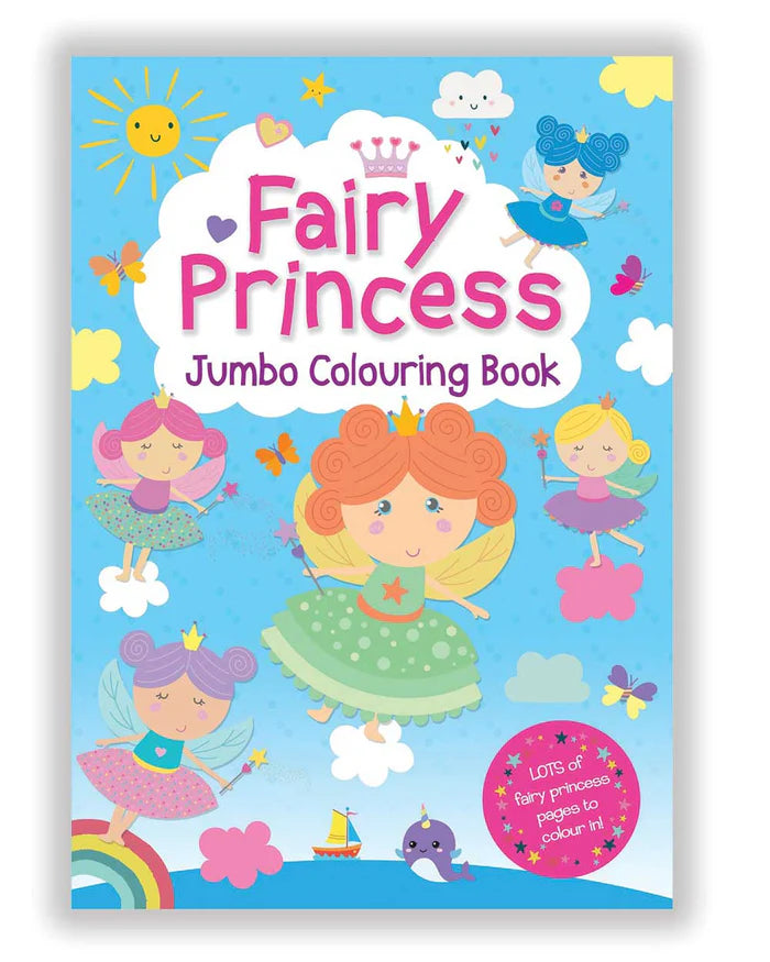 Fairy Princess Jumbo Colouring Book - Anilas UK