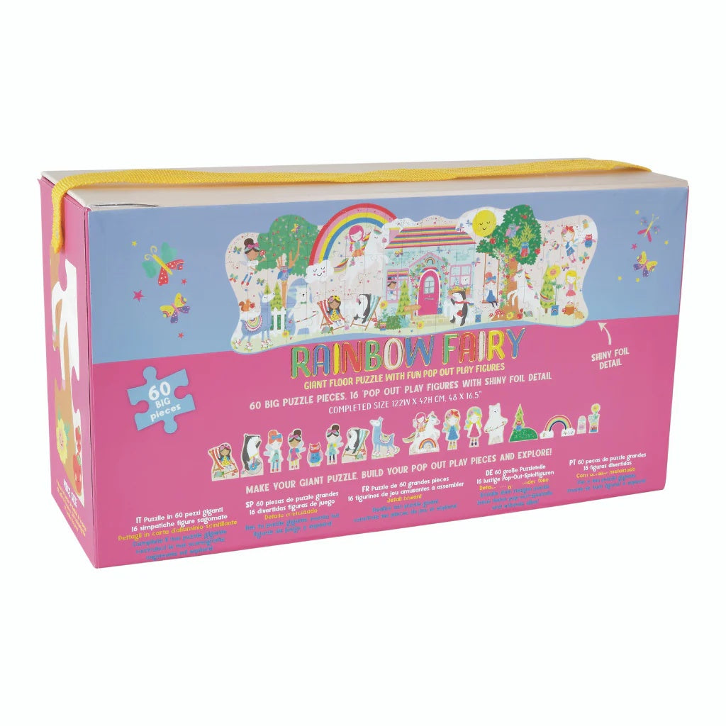 Rainbow Fairy 60 Piece Giant Floor Puzzle with Pop Out Pieces - Anilas UK