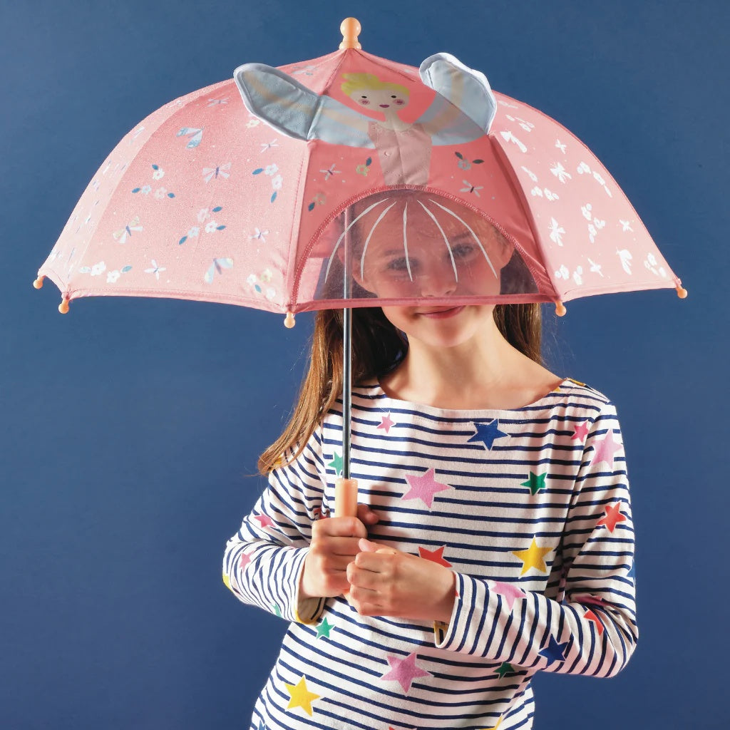 Children's Colour Changing 3D Enchanted Ballerina Umbrella - Anilas UK