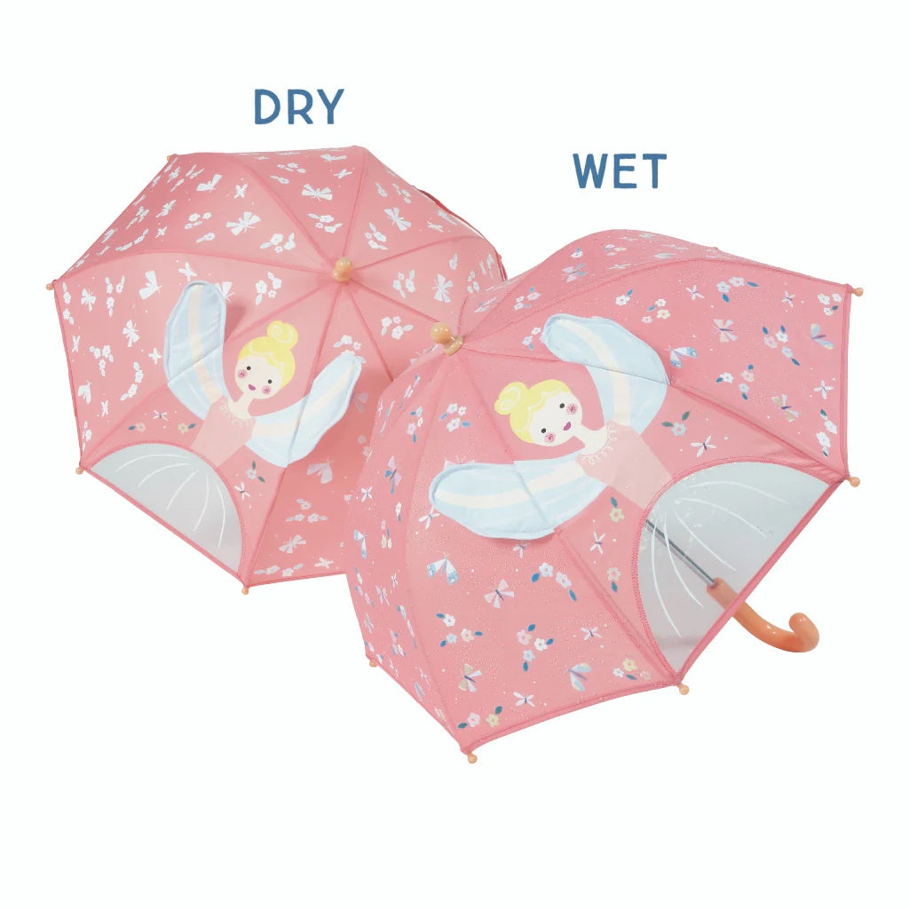 Children's Colour Changing 3D Enchanted Ballerina Umbrella - Anilas UK