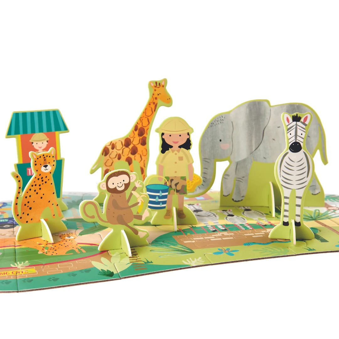 Jungle 60 Piece Giant Floor Puzzle with Pop Out Pieces - Anilas UK