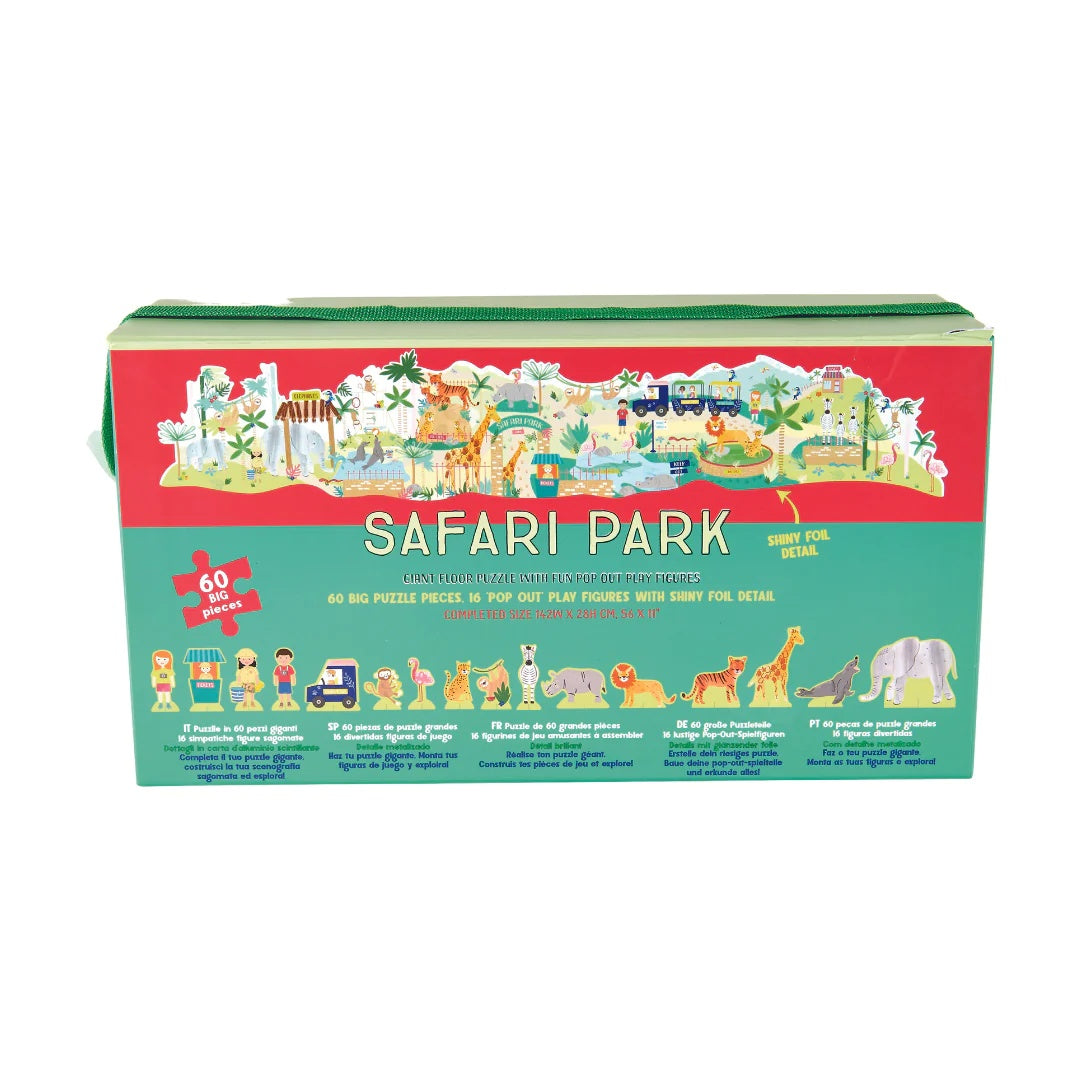 Jungle 60 Piece Giant Floor Puzzle with Pop Out Pieces - Anilas UK