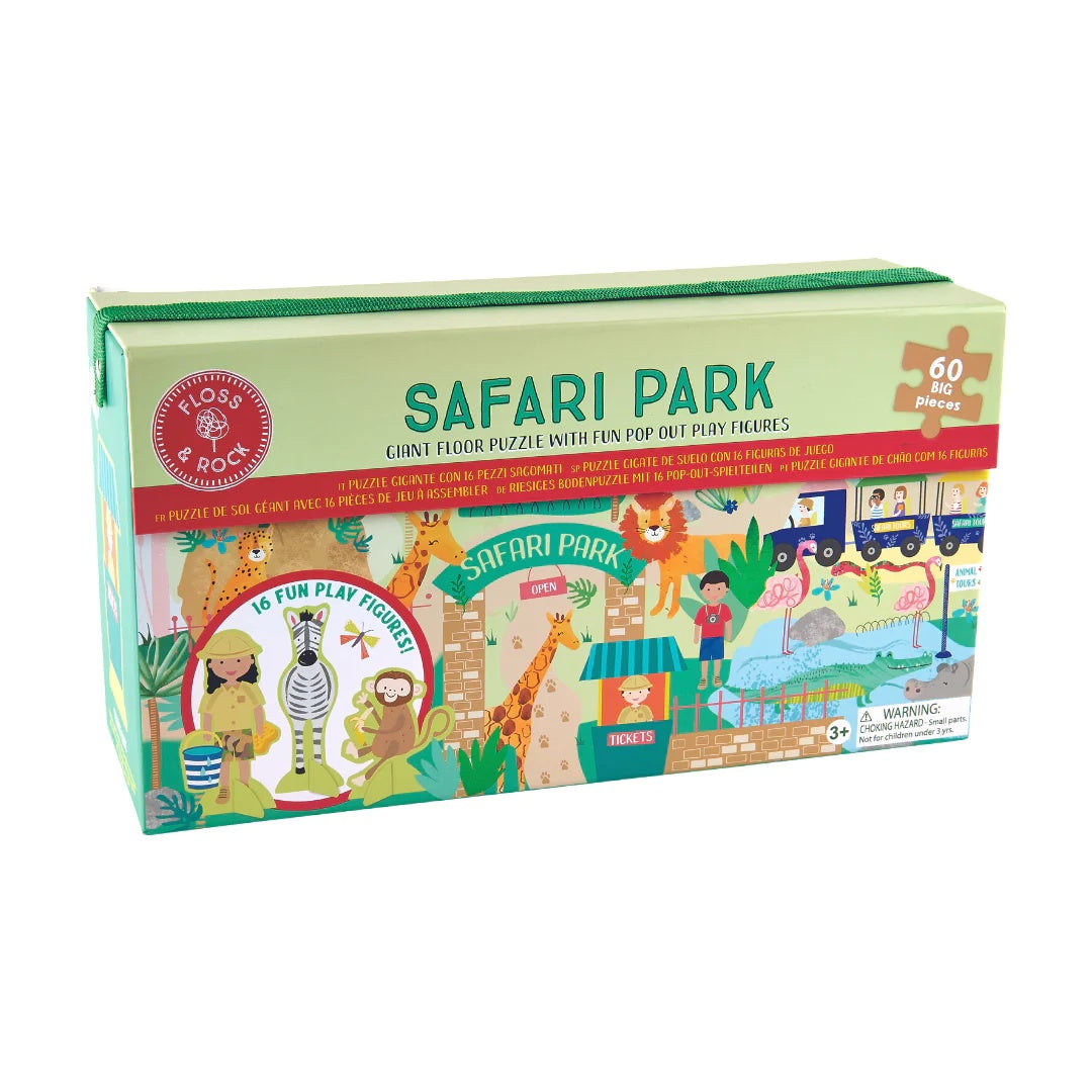 Jungle 60 Piece Giant Floor Puzzle with Pop Out Pieces - Anilas UK