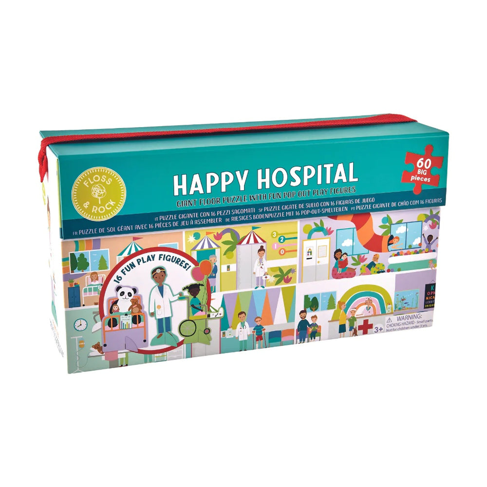 Happy Hospital 60 Piece Giant Floor Puzzle with Pop Out Pieces - Anilas UK