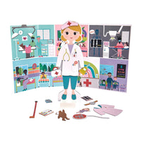 Wooden Magnetic Dress Up Doll - Florence - Anilas UK