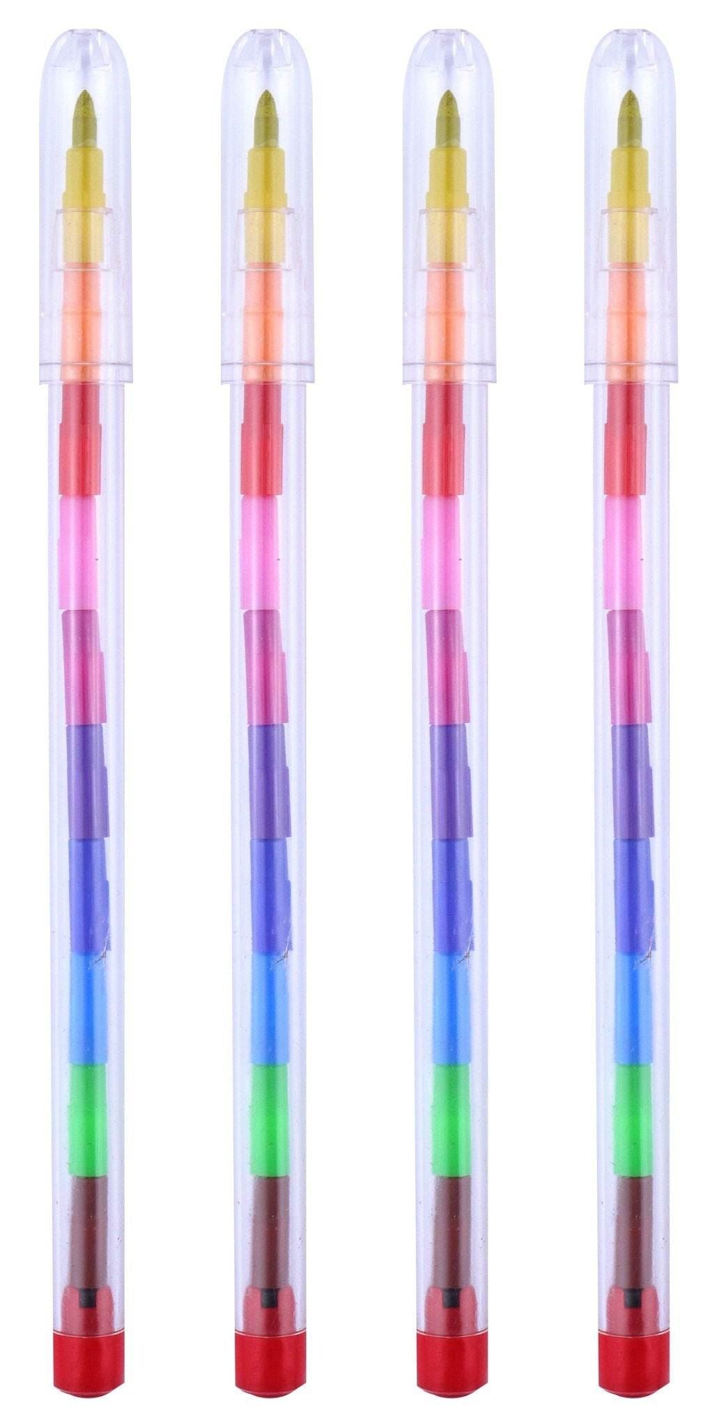 Set of 4 Crayon Stacker Pens - Anilas UK