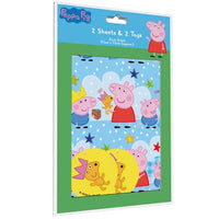 Peppa Pig wrapping paper and gift tags