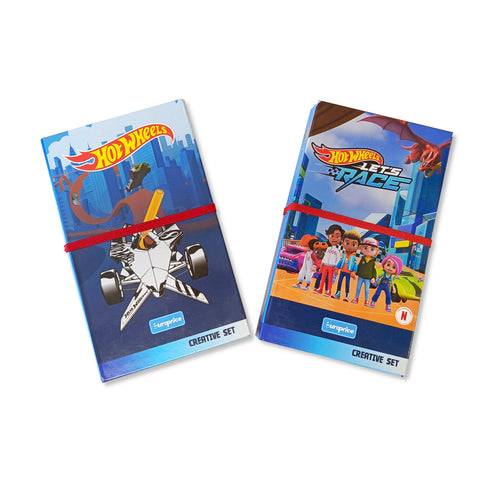 Hot Wheels Creative Colouring Set with 12 Pencils - Anilas UK