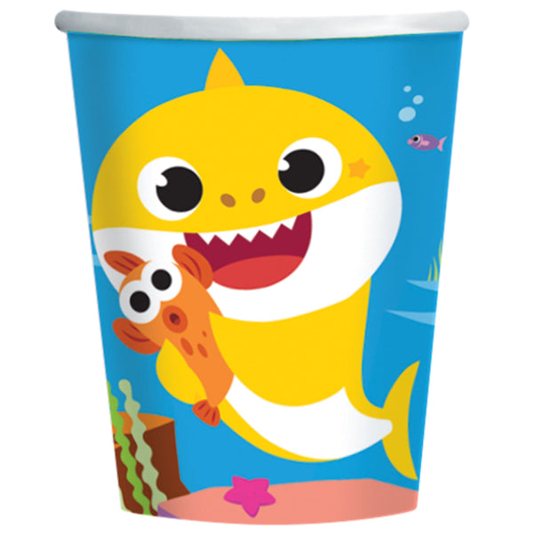 Baby Shark Paper Cups (Pack of 8) - Anilas UK