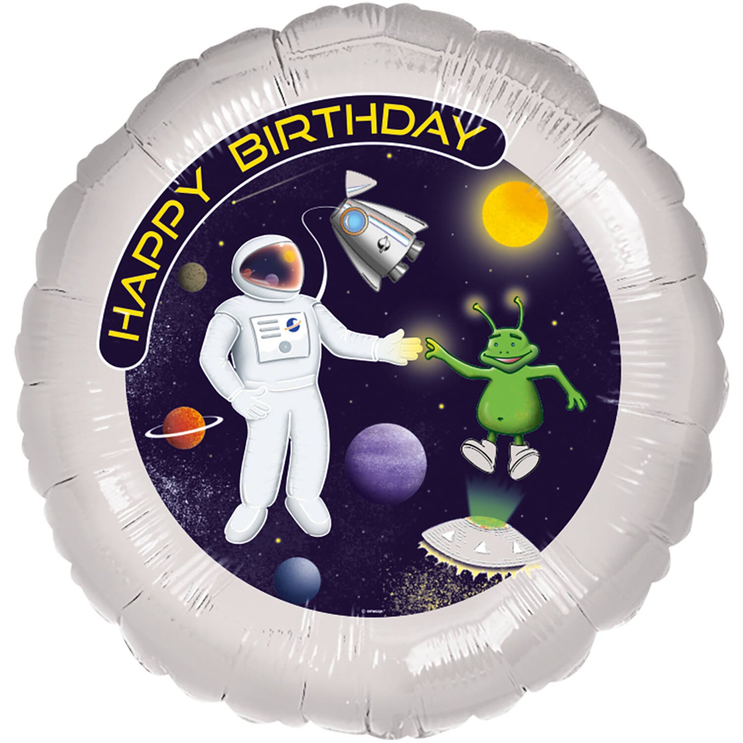 Space Party Standard Foil Balloon 43cm - Anilas UK