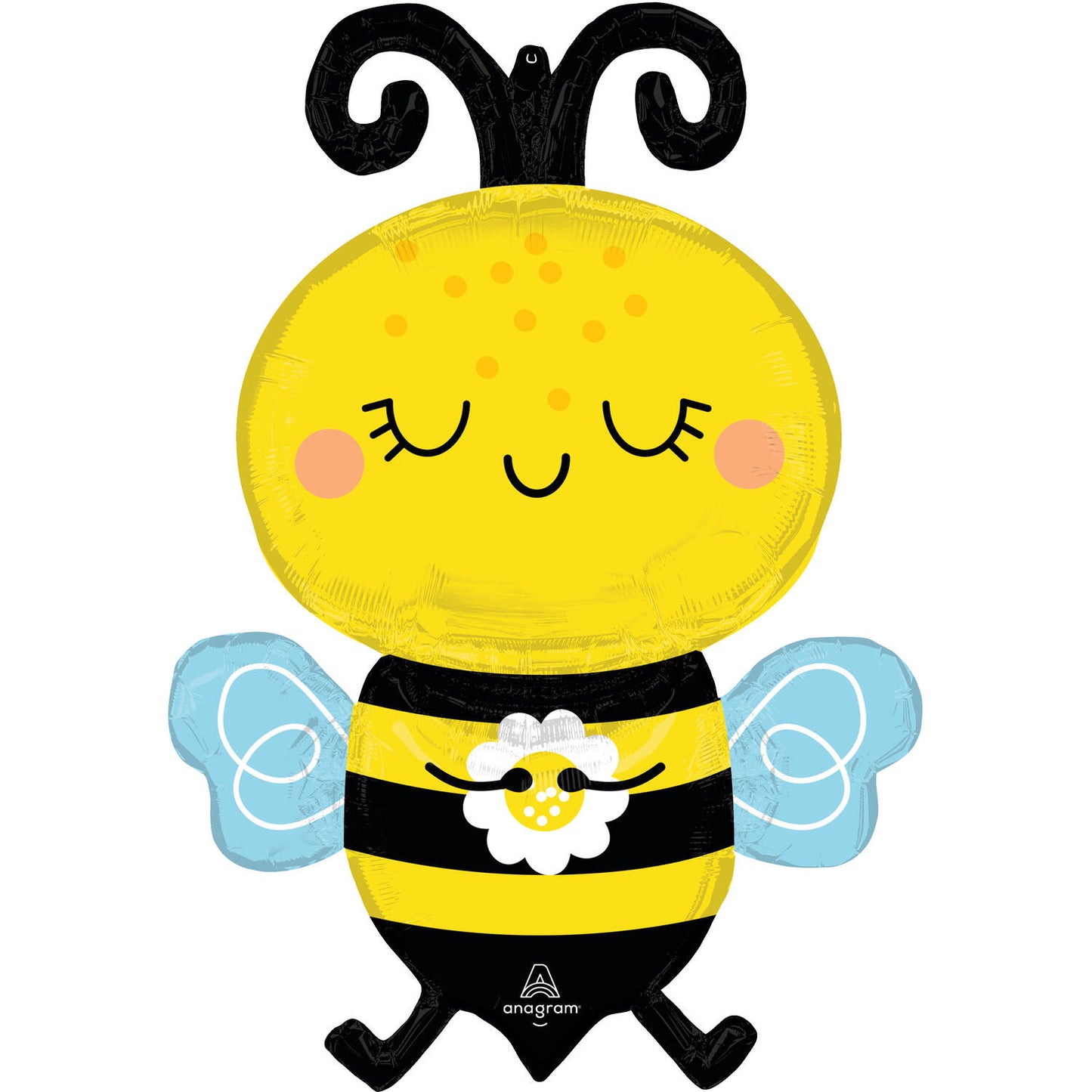 Happy Bee Supershape Foil Balloon - Anilas UK
