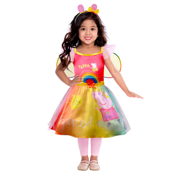 Peppa Pig Rainbow Dressing Up Set With Wings and Headband, - Anilas UK