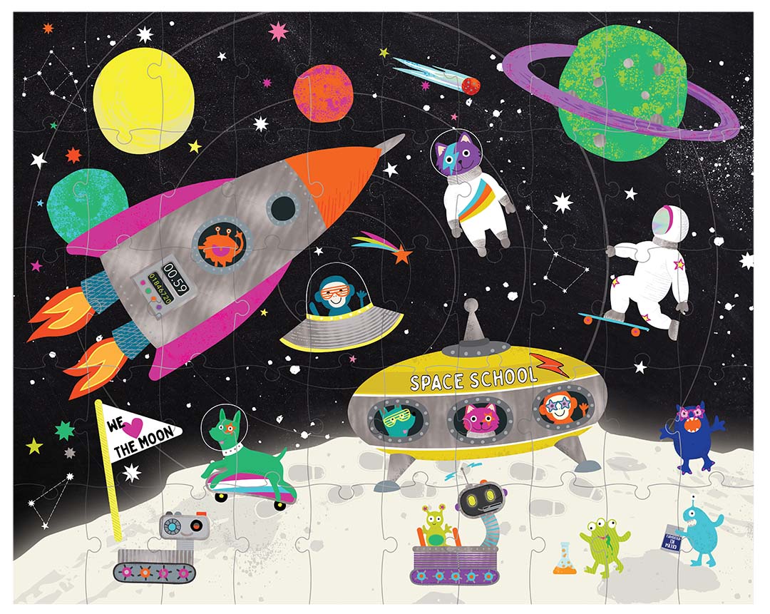 Space 50 Piece Magic Moving Puzzle - Anilas UK