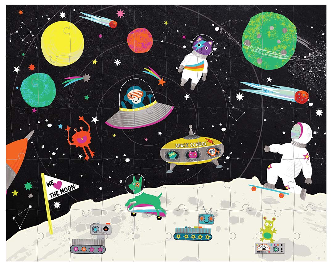 Space 50 Piece Magic Moving Puzzle - Anilas UK