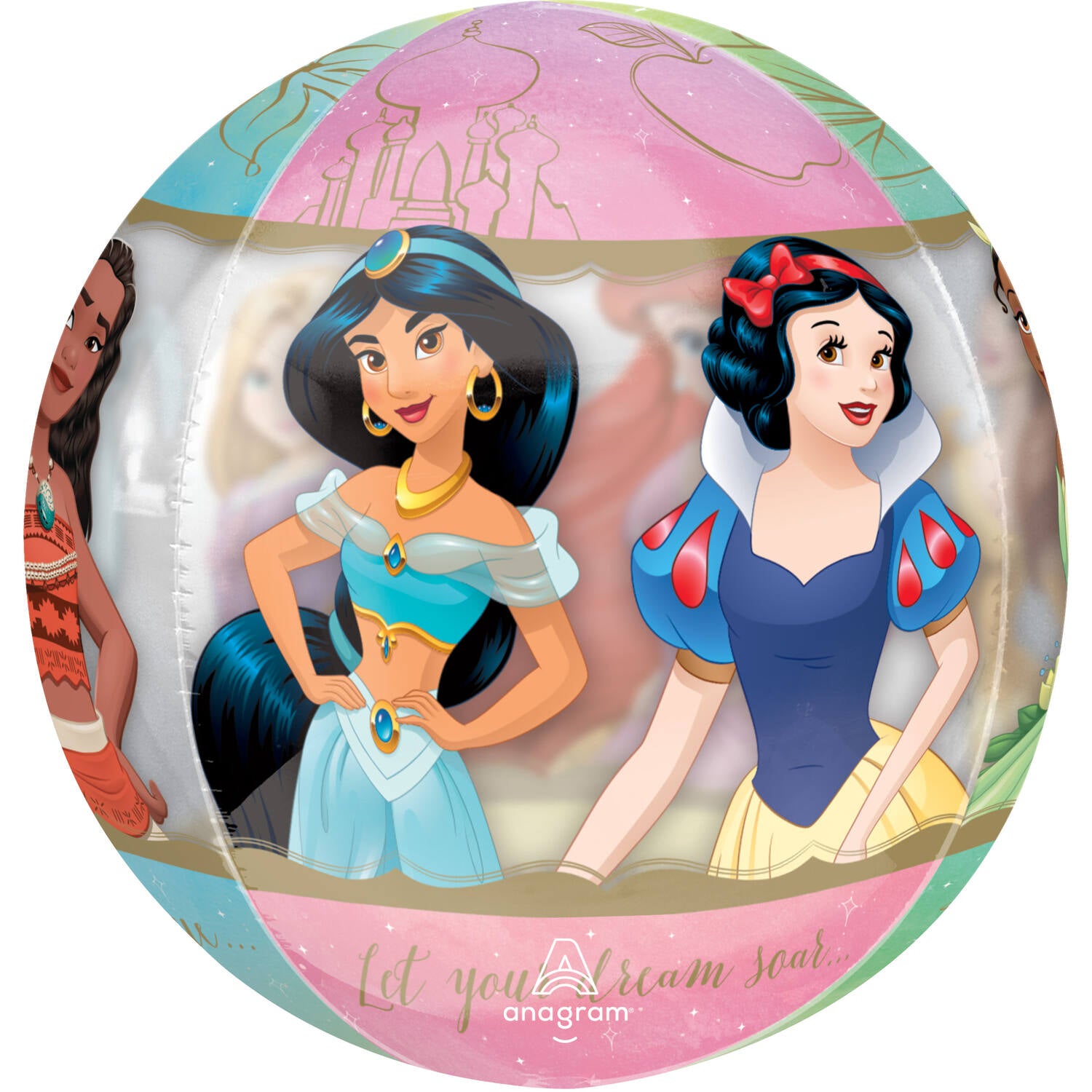 Disney Princess Orbz Foil Balloon 38cm / 15in - Anilas UK