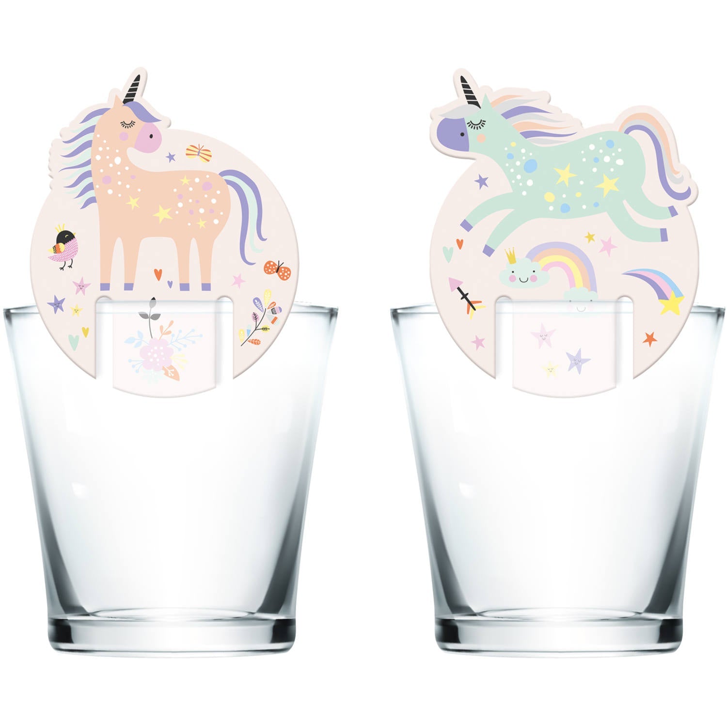 Unicorns & Rainbows Drinks markers (6 pieces) - Anilas UK