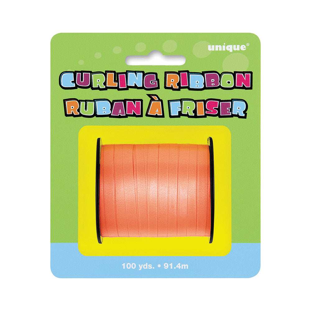 Orange Curling Ribbon (100yds) - Anilas UK
