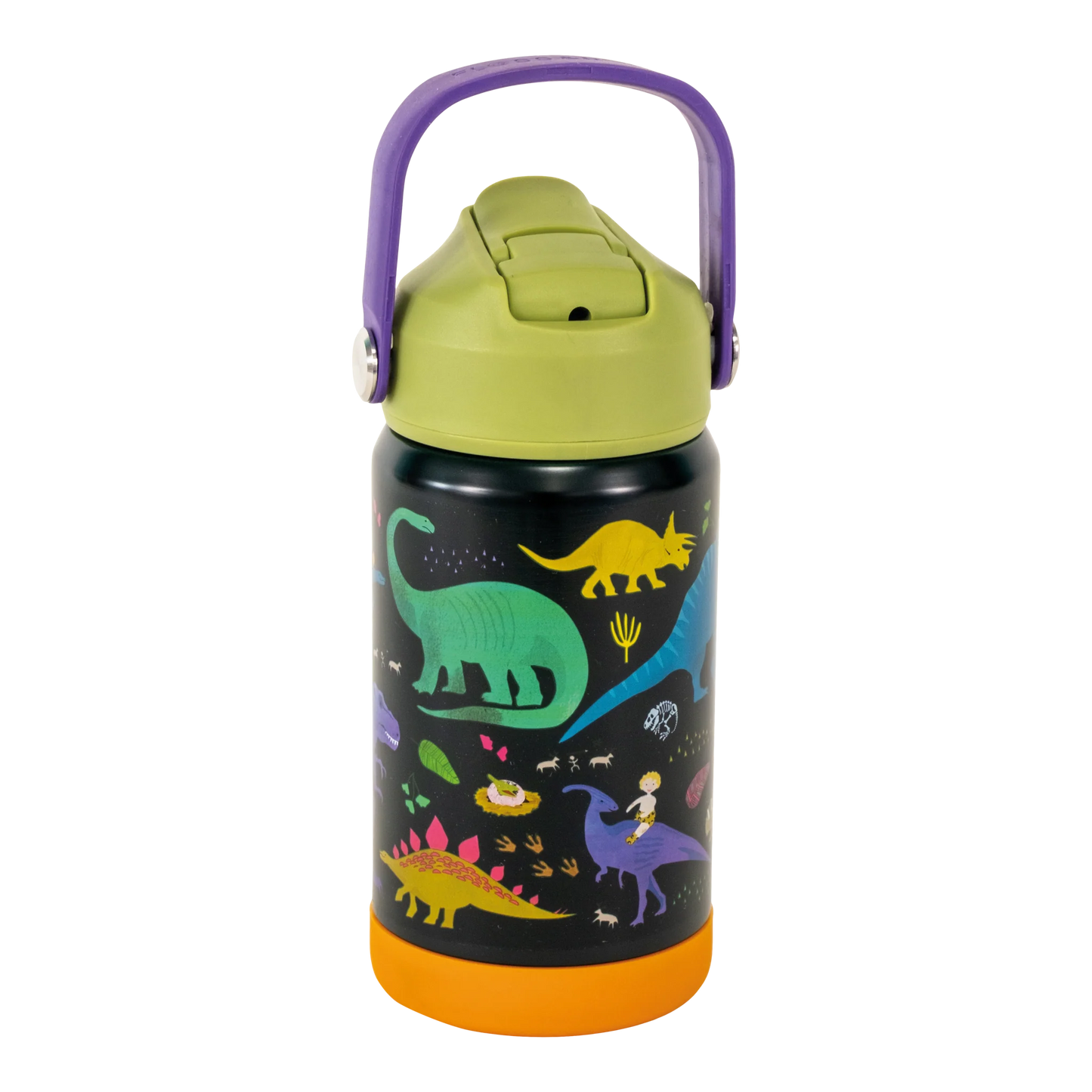 Floss & Rock Dinosaur  - Stainless Streel Children's Water / Drinks Bottle - Anilas UK