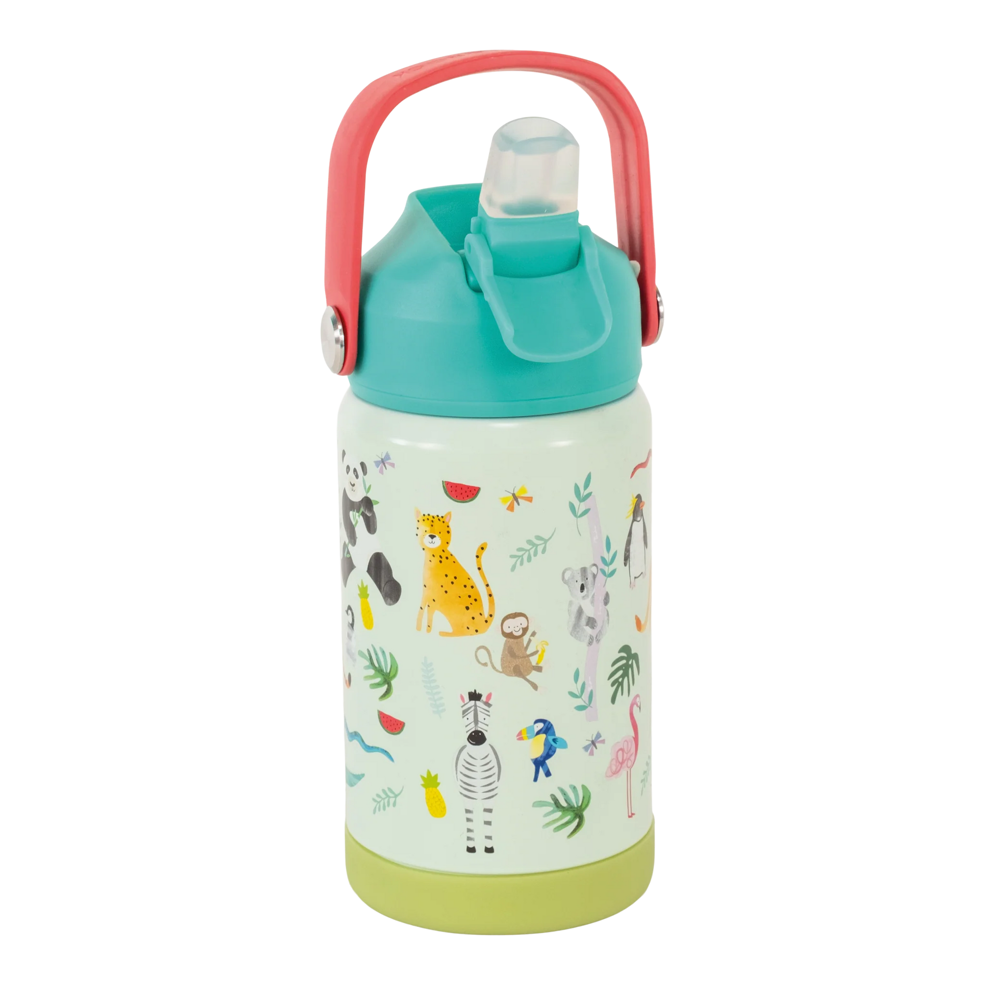 Floss & Rock Jungle Theme Stainless Steel Children's Water / Drinks Bottle - Anilas UK