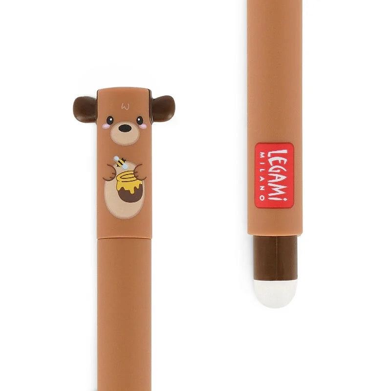 Legami Teddy Bear Erasable Gel Pen with Red Ink - Anilas UK