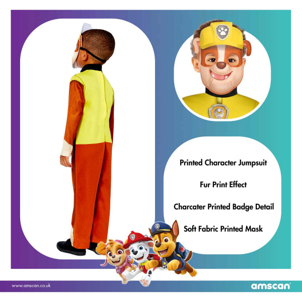 Paw Patrol Rubble Child Costume - Anilas UK