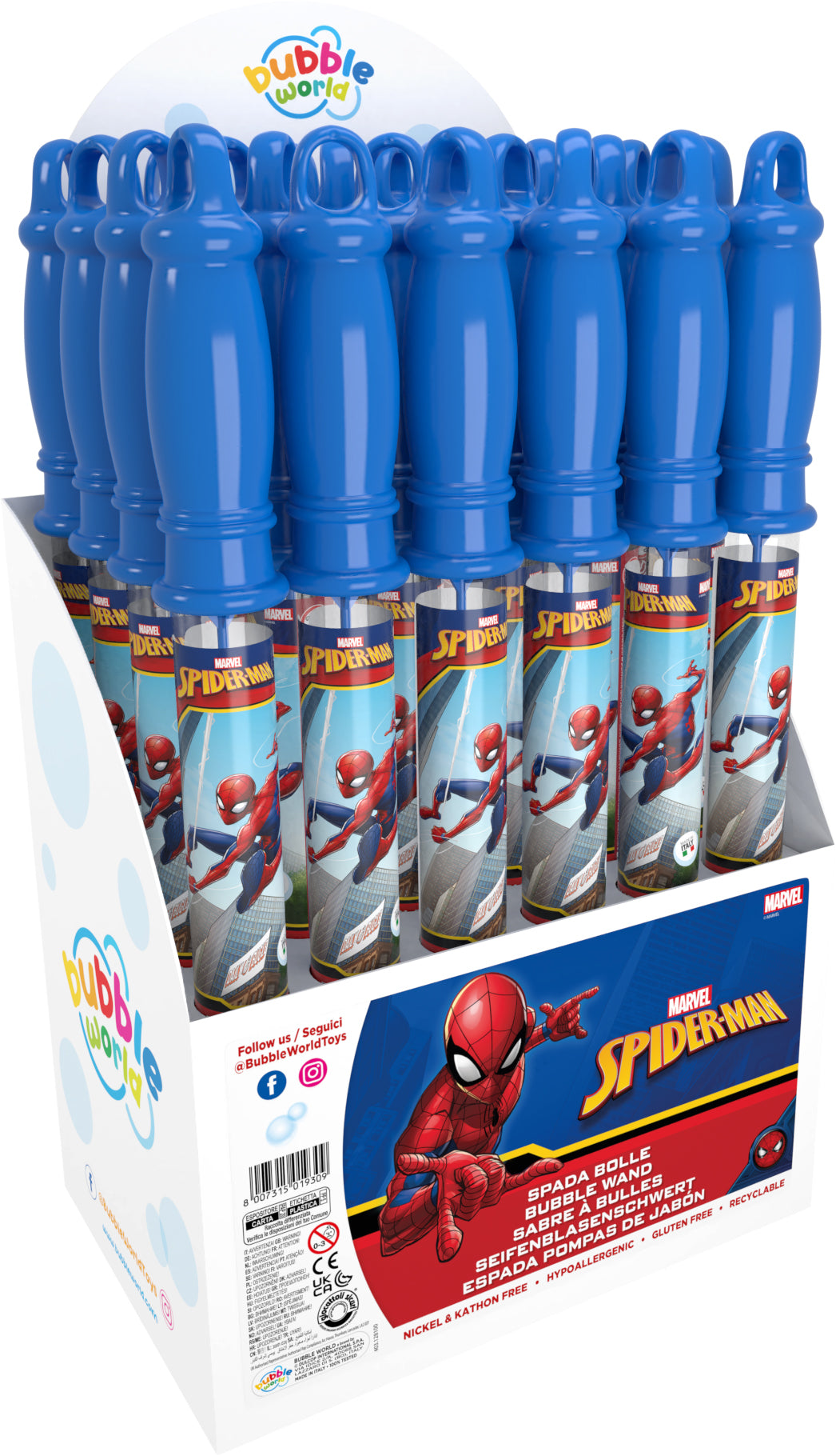 Spider-Man Bubble Sword – 120ml Wand - Anilas UK
