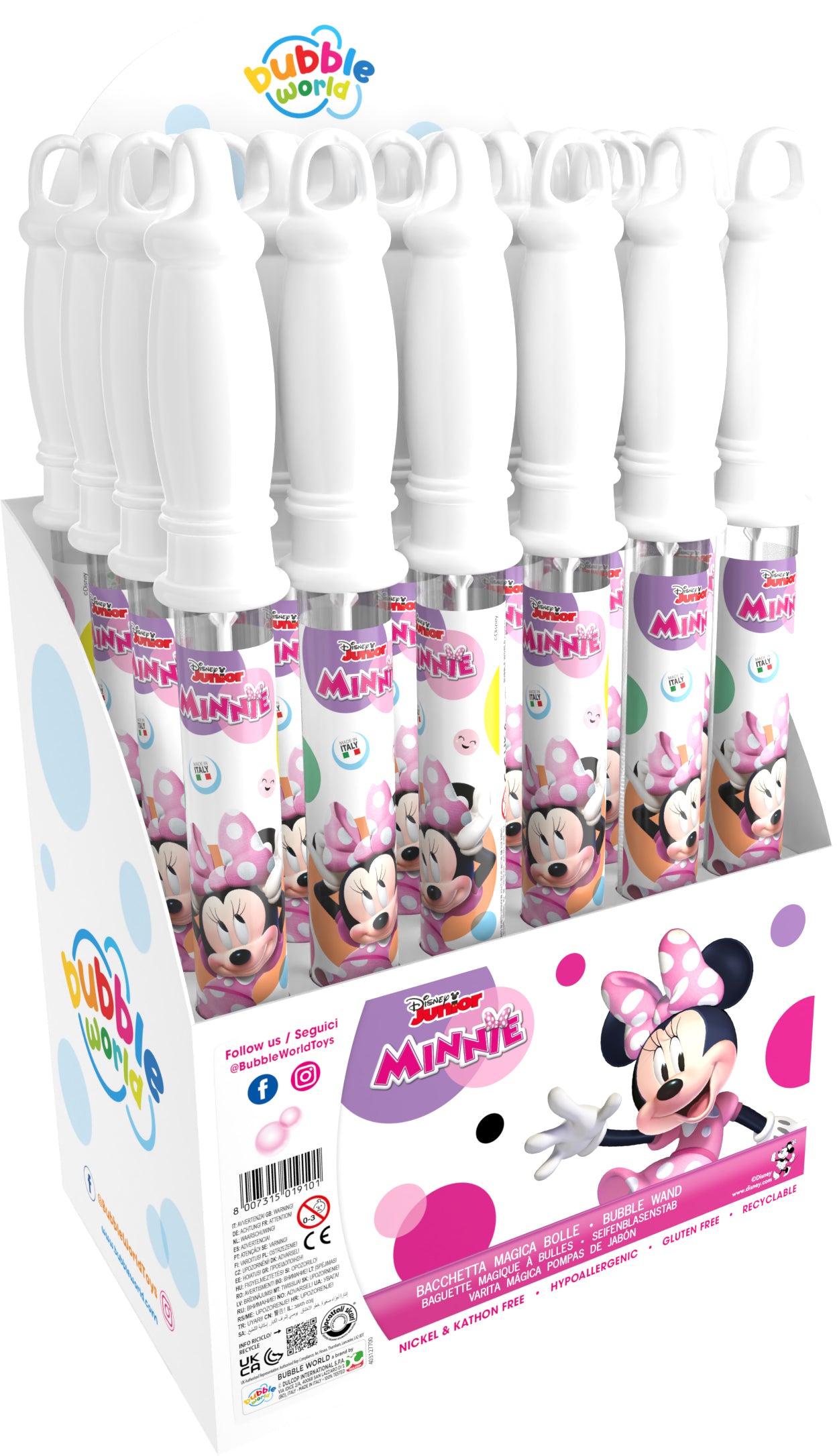 Minnie Mouse Bubble Sword – 120ml Wand - Anilas UK