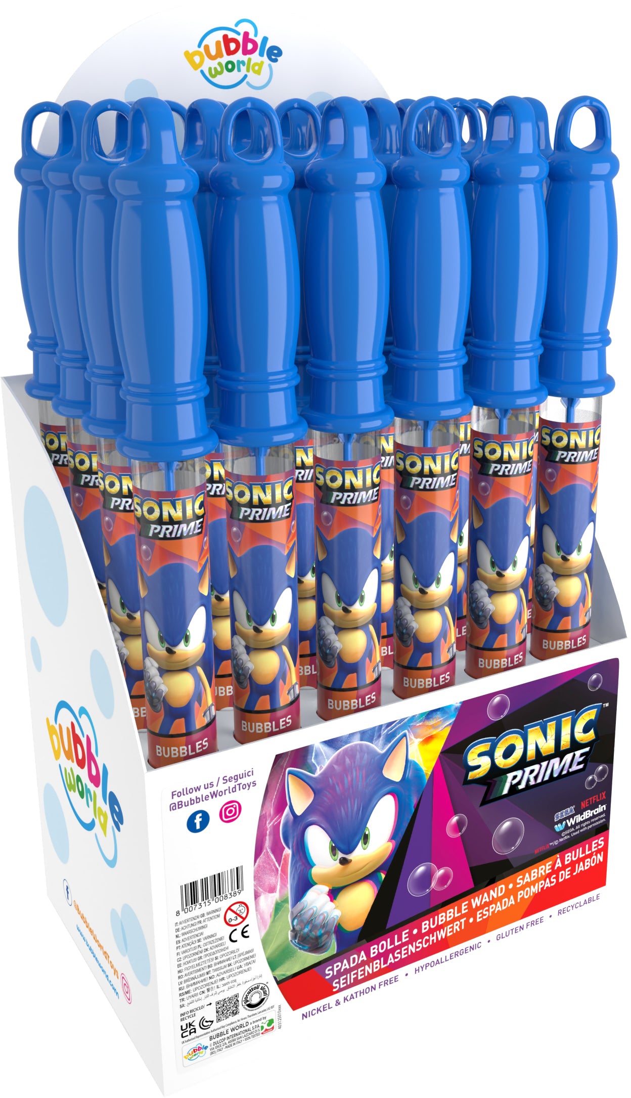 Sonic Bubble Sword – 120ml Wand - Anilas UK