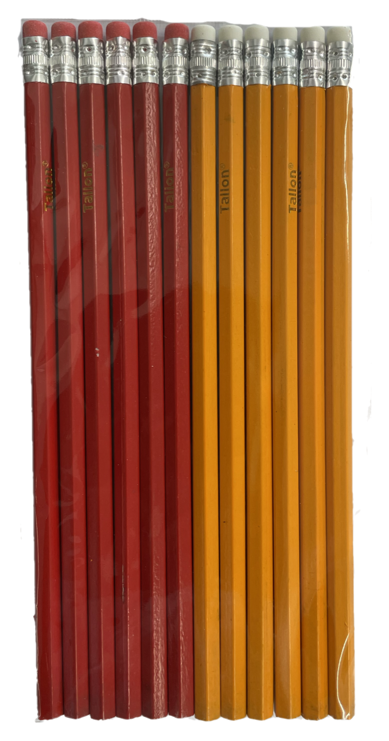 HB Pencils with Erasers (Pack of 12) - Anilas UK